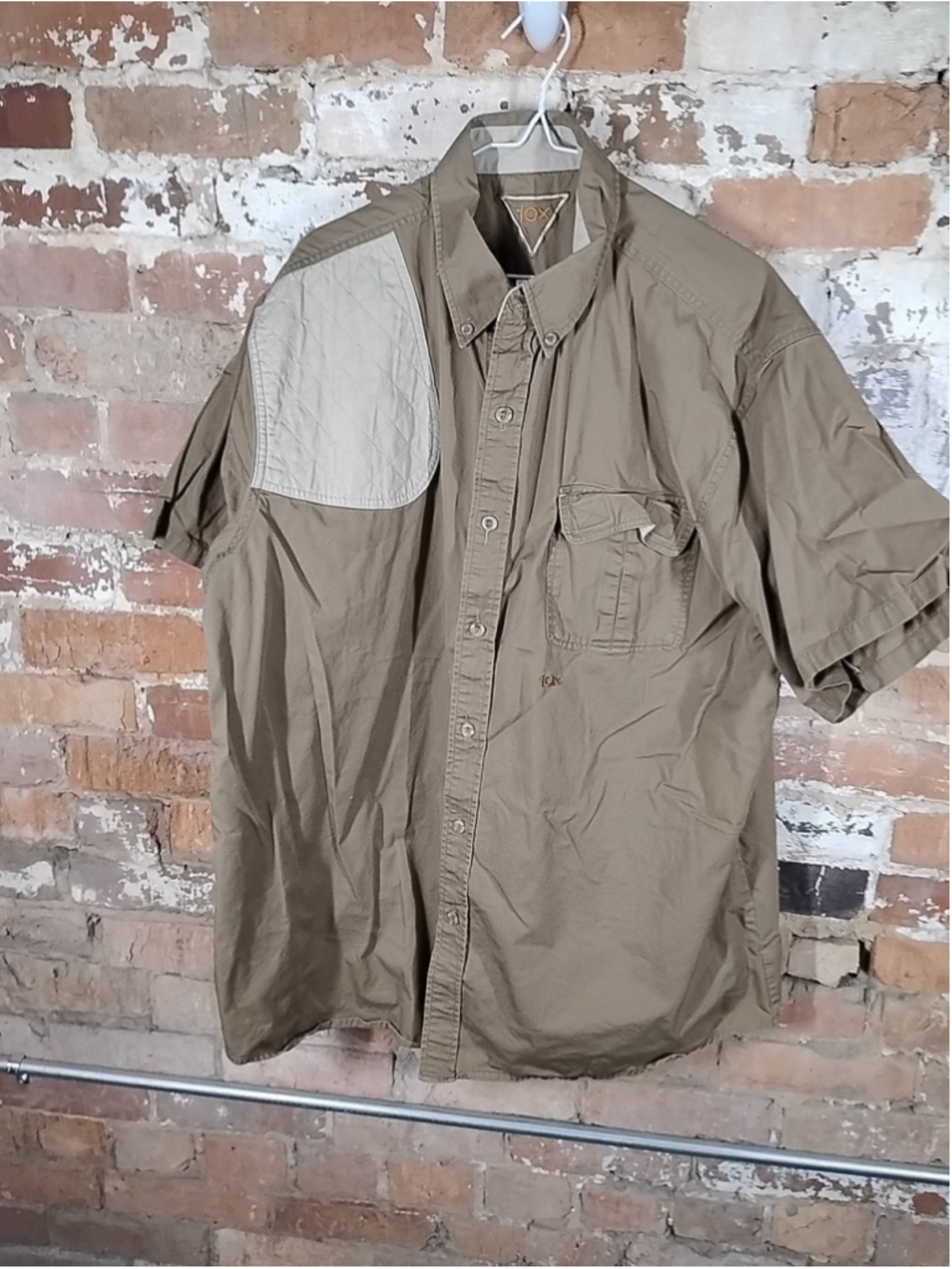 Vintage 10x | Hunting Shirt | Medium | Brown |Padded Shoulder | Long Sleeve